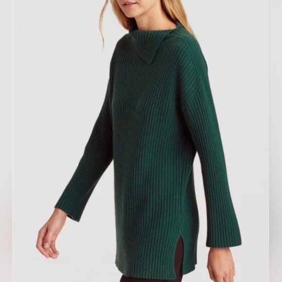 Eileen Fisher Cashmere Split Turtleneck Sweater - Picture 10 of 14